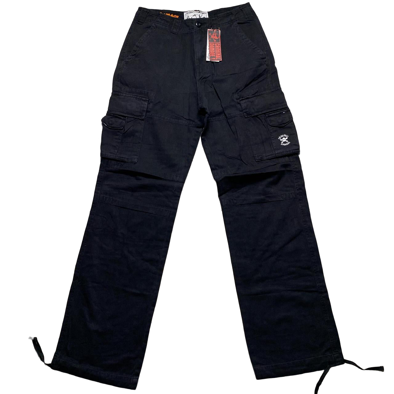 Criminal Damage Baggy Vintage y2k Cargo Combat Trousers (30W)