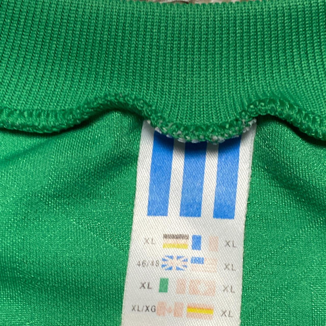 Adidas Sweden Hooks Idrottsforening 80βs Green and White Football Jersey (XL)