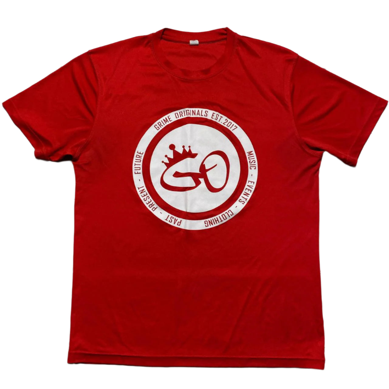 Grime Originals Red and White T Shirt (XL)