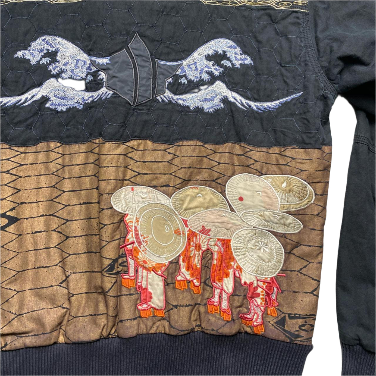 Maharishi Embroidery Waves and Hats Bomber Jacket (S)