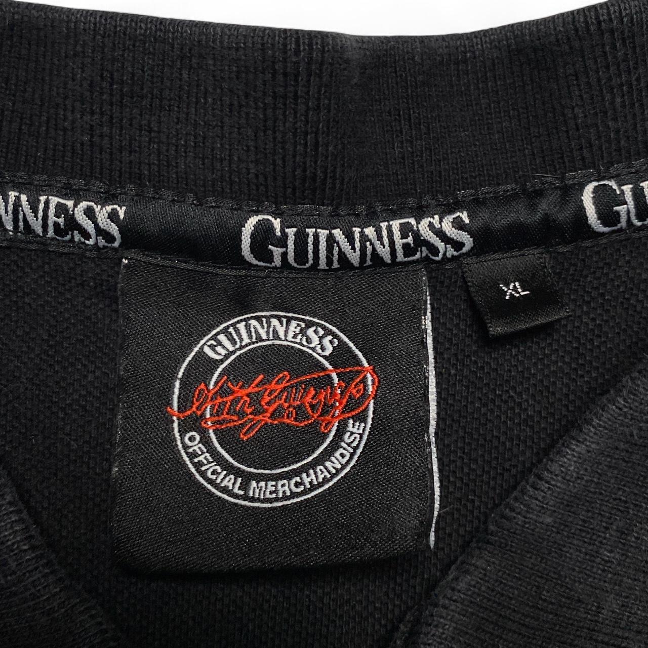 Guinness Vintage Black Polo Shirt (XL)