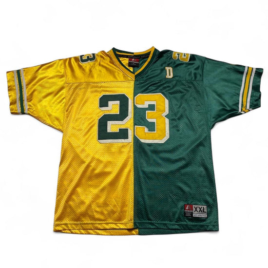 Dirty South Split Green and Yellow Vintage y2k 90’s Jersey (XL)