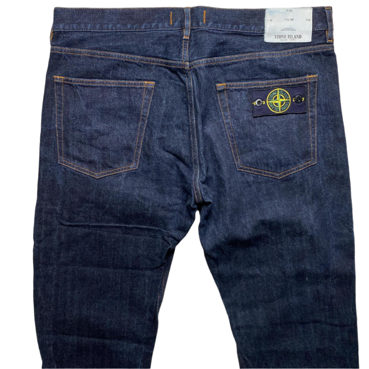Stone Island Dark Navy Baggy Jeans (36W)