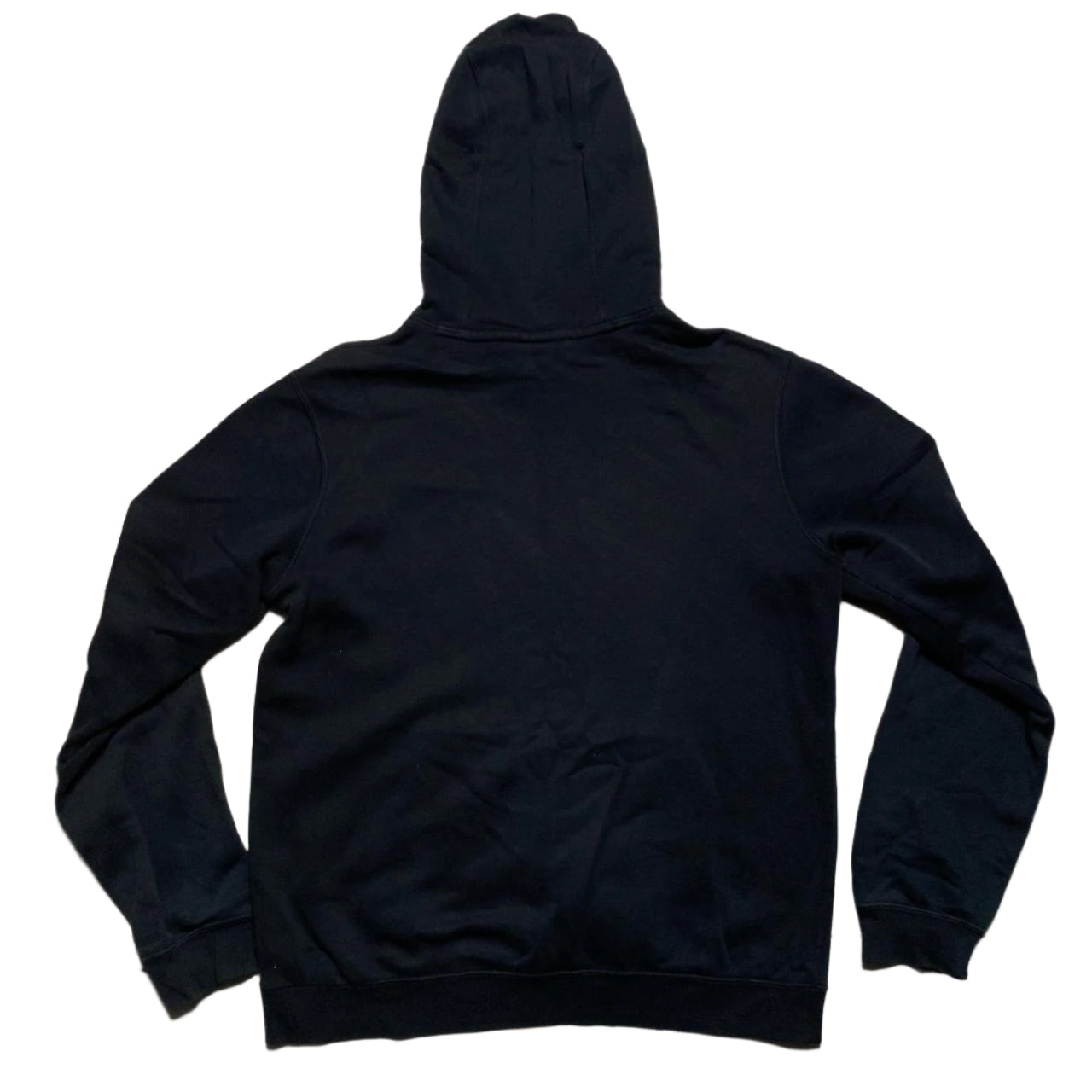Nike Club Black and White Spellout Hoodie (M)