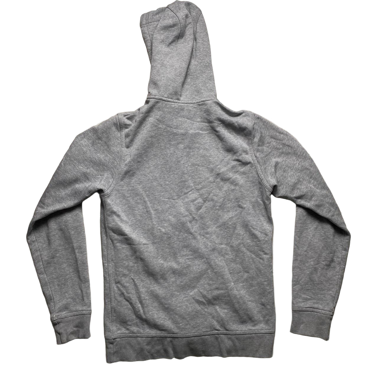 Nike Grey and White Swoosh Hoodie (S)