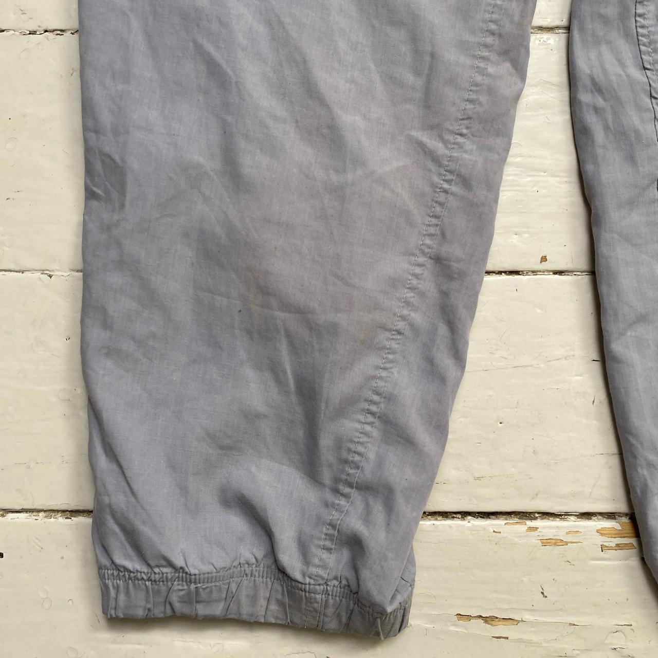 Nike Air Max Vintage y2k Grey and Black Shell Trackpant Bottoms (L)