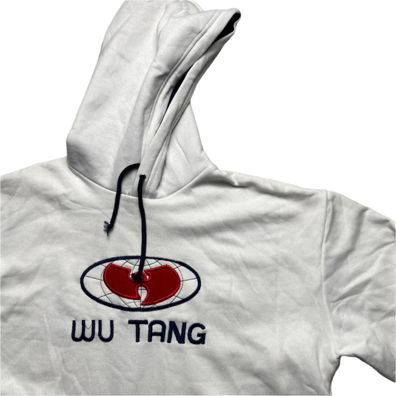 Wu Tang Wu Wear Vintage 90’s White Navy and Red Hoodie (M)