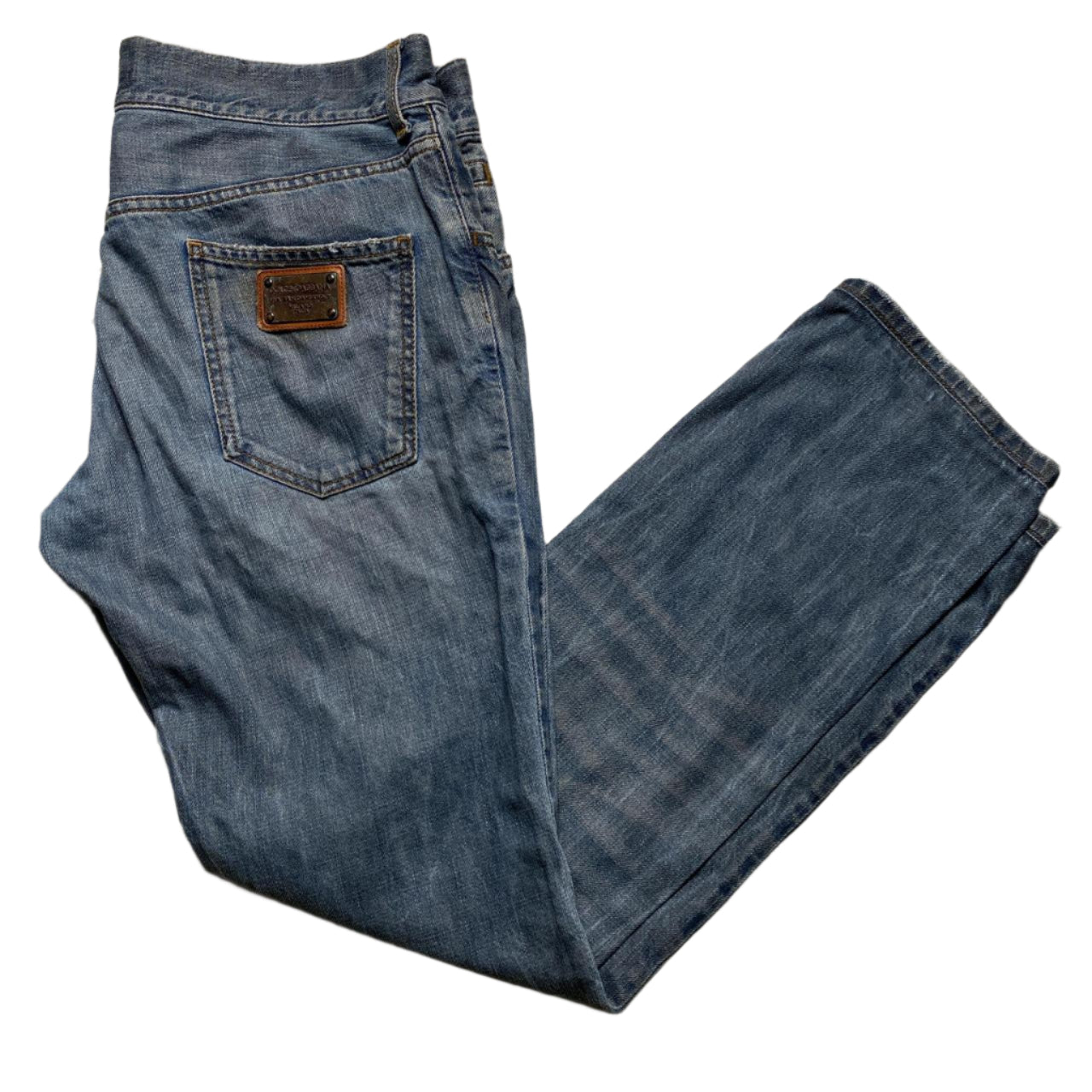 Dolce and Gabbana Vintage Plaque Jeans (34W)
