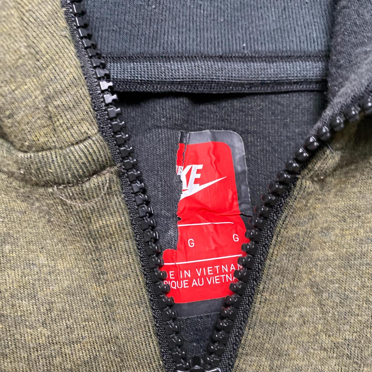Nike Khaki Green Tech Fleece Hoodie (L)