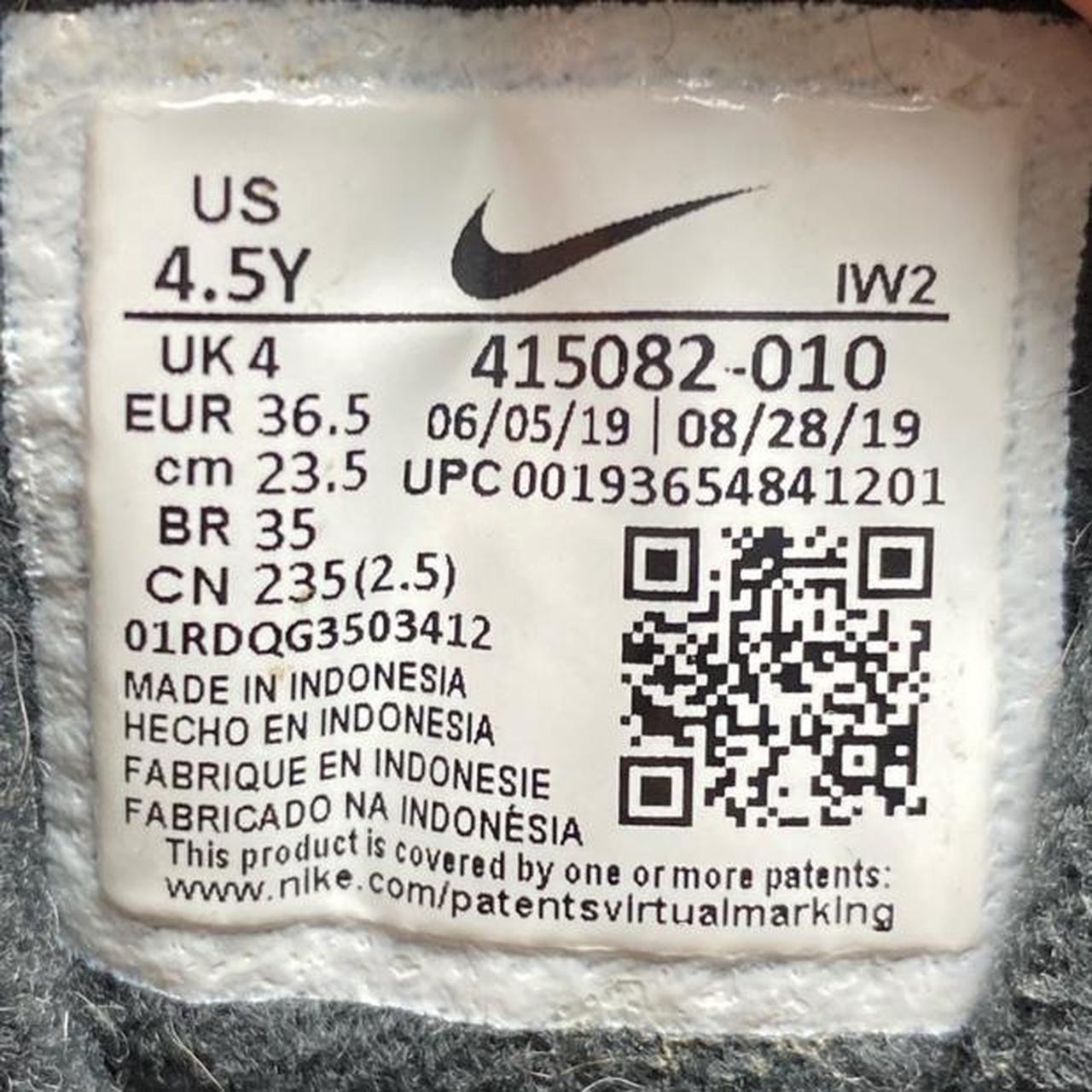 Nike Uptempo More Air Black Red and White (UK 4)