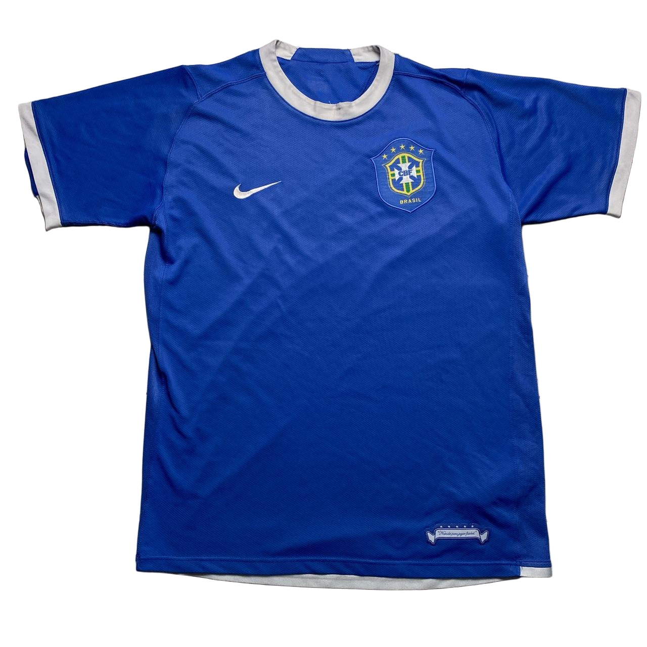 Brazil Nike 2002 Football Blue Jersey (M)
