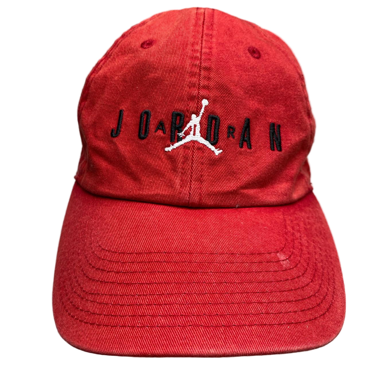 Jordan Vintage Red Black and White Baseball Cap