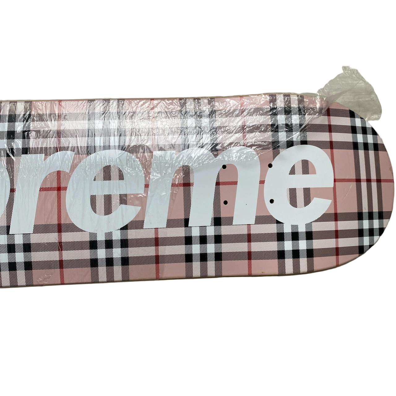 Burberry Pink Novacheck Skateboard Deck