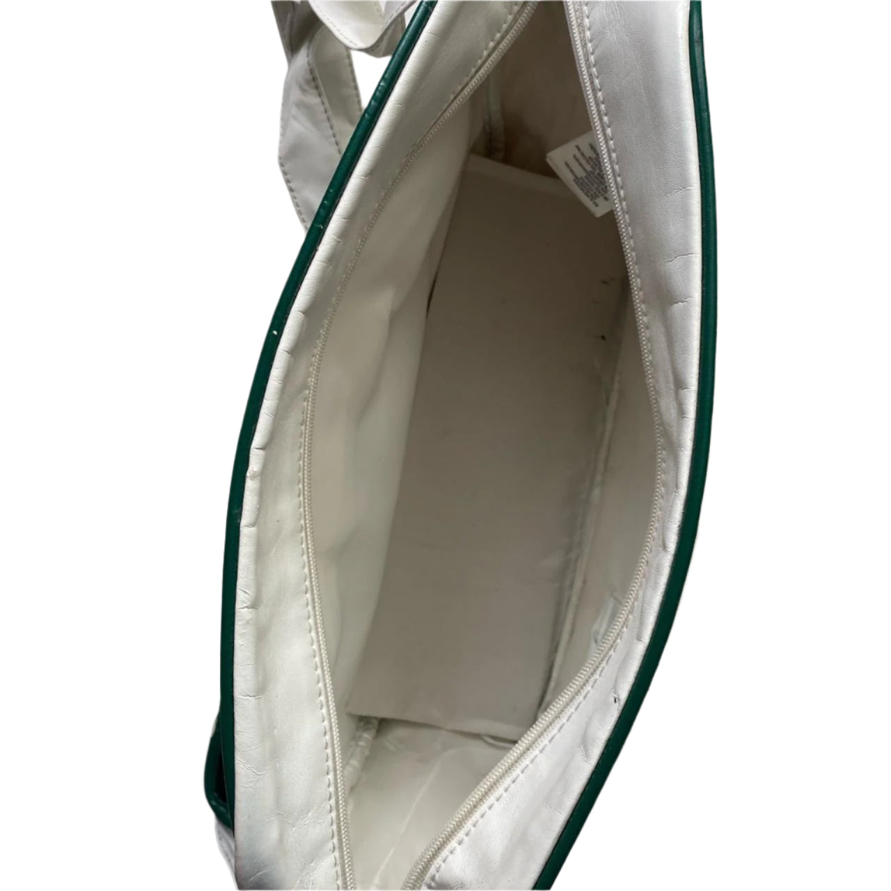 Adidas Originals White and Green Messenger Leather Bag