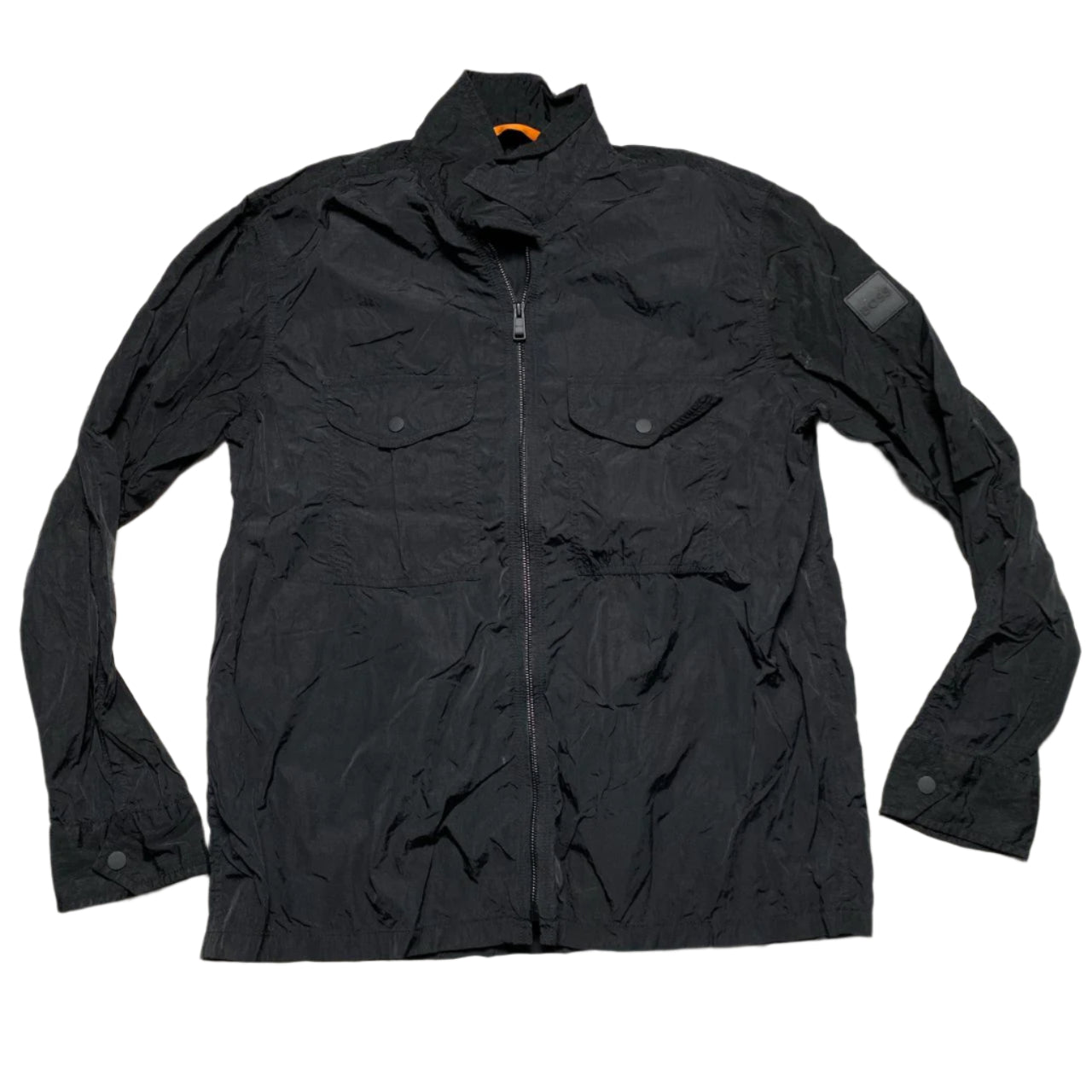Hugo Boss Black and Orange Light Windbreaker Jacket (L)