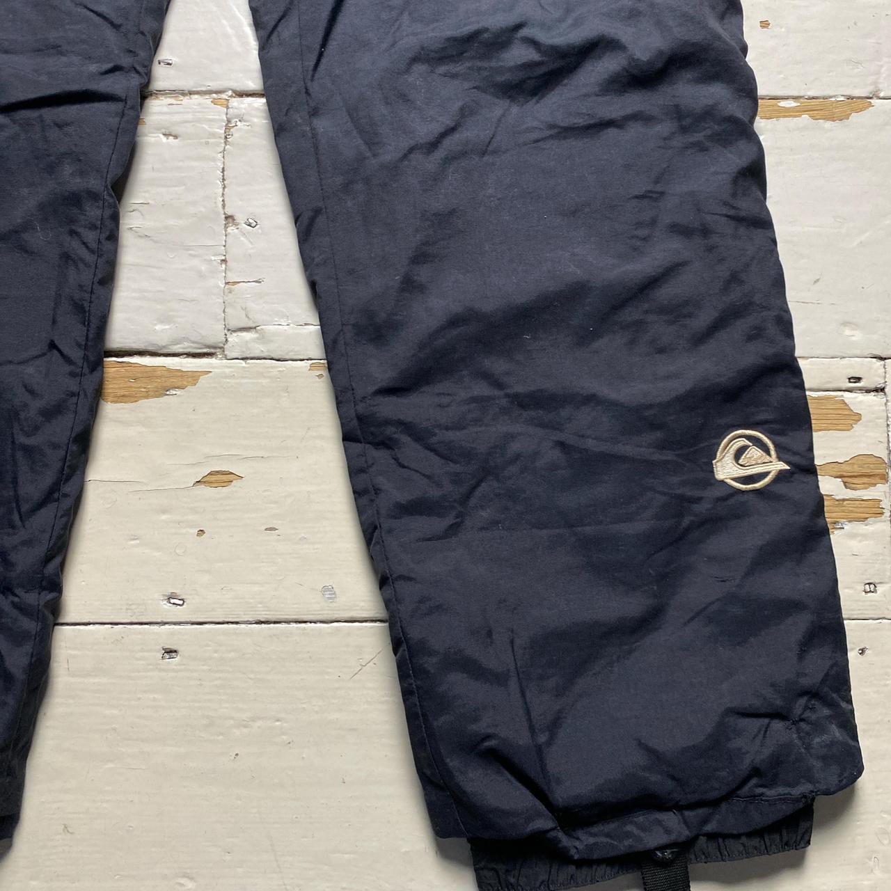 Quiksilver Black and White Cargo Combat Ski Salopette Trousers