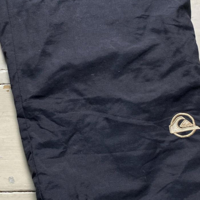 Quiksilver Black and White Cargo Combat Ski Salopette Trousers (L)