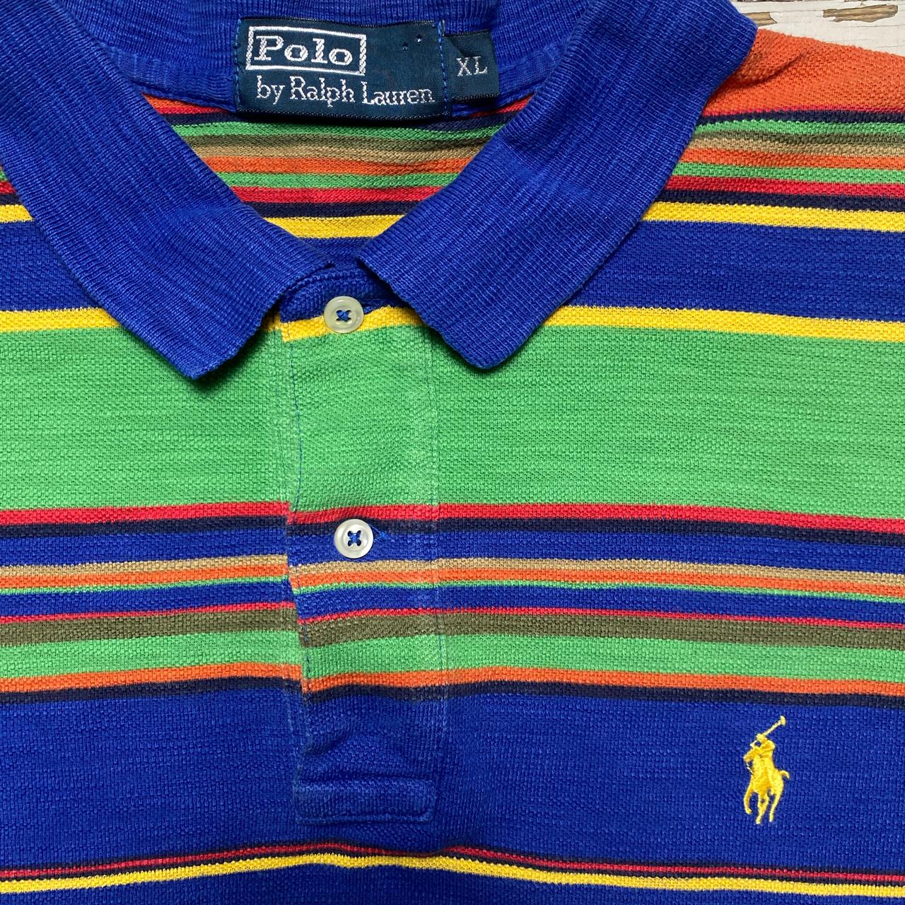 Polo Ralph Lauren Striped Multi Colour Polo Shirt (XL)