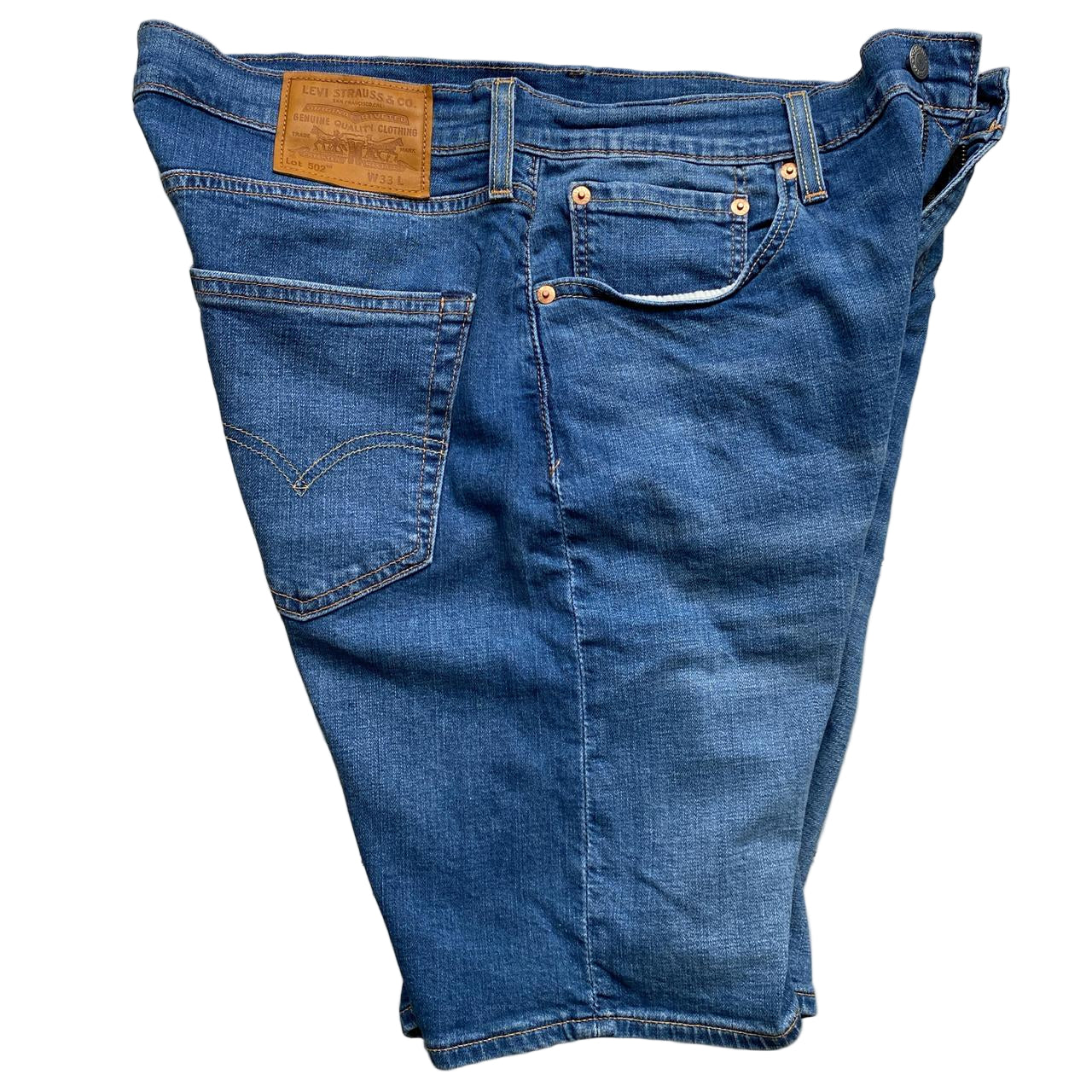 Levis 502 Jort Jean Shorts Blue (33W)