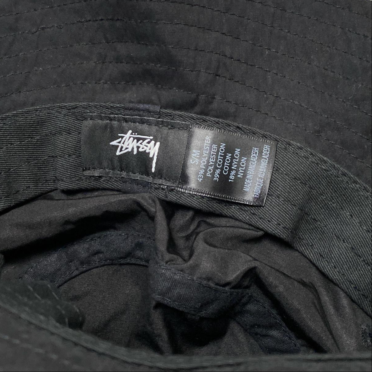 Stussy Black and White Bucket Hat