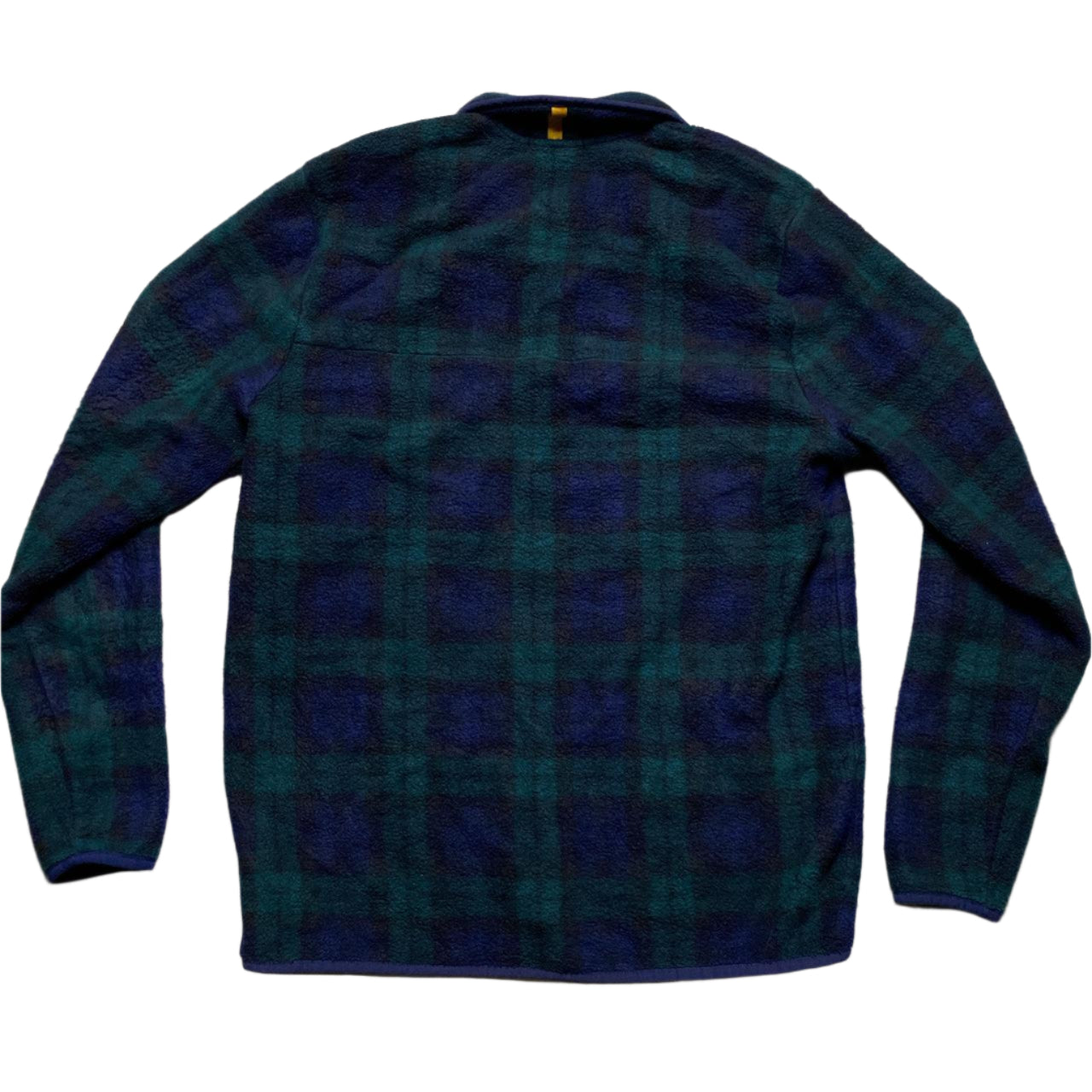 Polo Ralph Lauren Plaid Fleece Quarter Button Up Jumper (L)