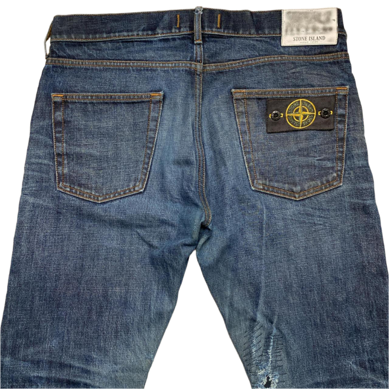 Stone Island Navy Blue Jeans (32W)