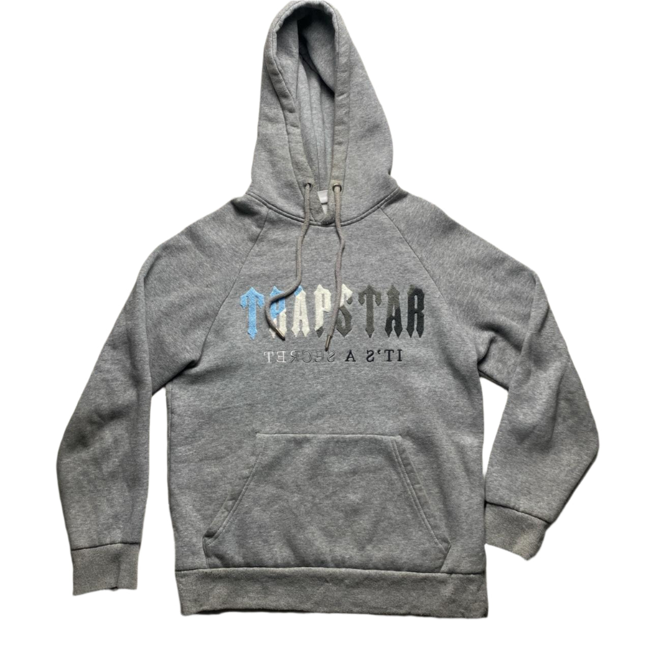 Trapstar Chenille Ice Grey White and Blue Tracksuit (S)