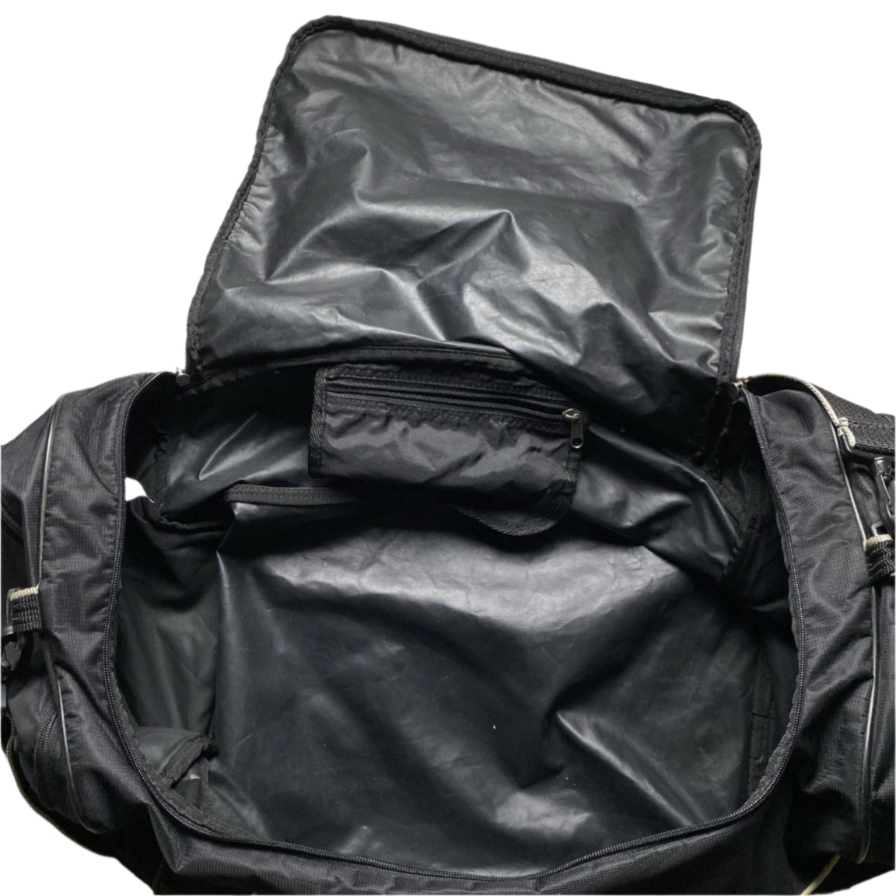 Nike Big Black and White Swoosh Duffle Travel Bag