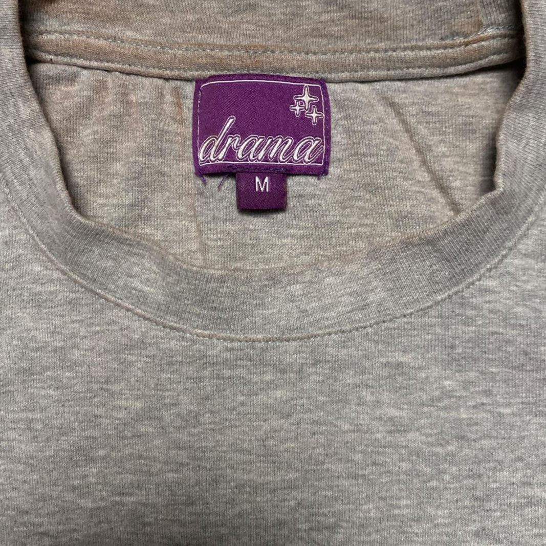 Drama Call Grey Crop Womens T Shirt (M)