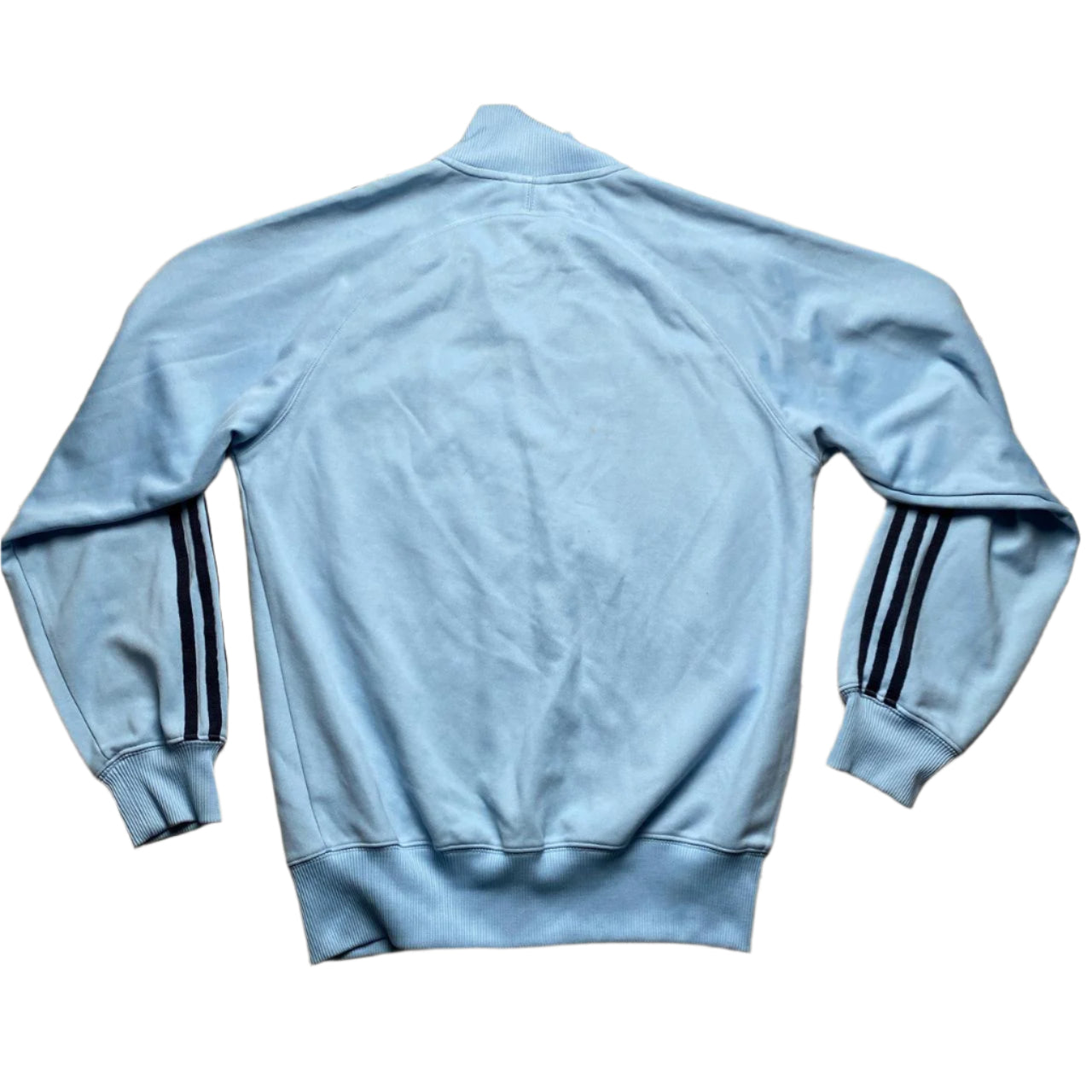 Adidas Light Baby Blue and Navy Football Vintage 03 Tracksuit Jacket (S)