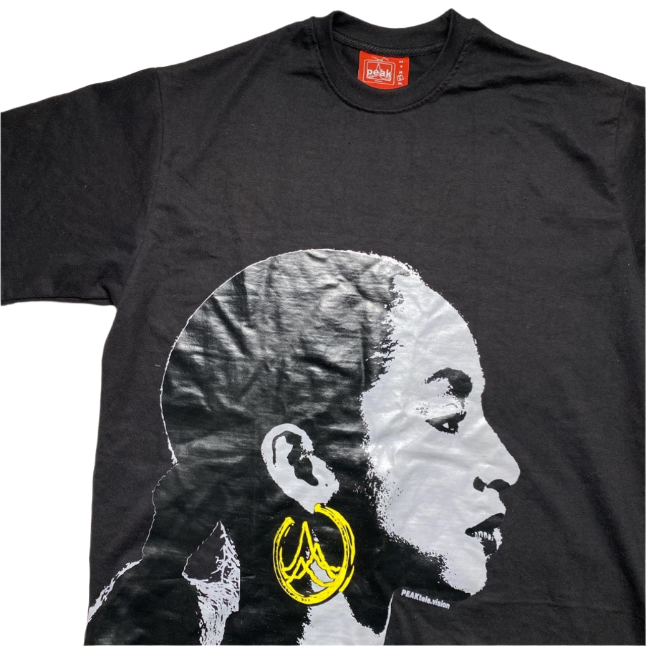 Peak Television Sade Black Grey and Gold Print T Shirt (L)