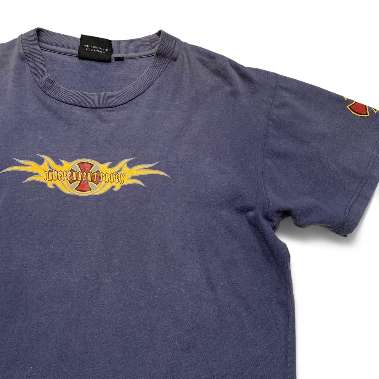 Independent Skateboarding 90’s Vintage y2k Navy and Yellow T-Shirt (M)