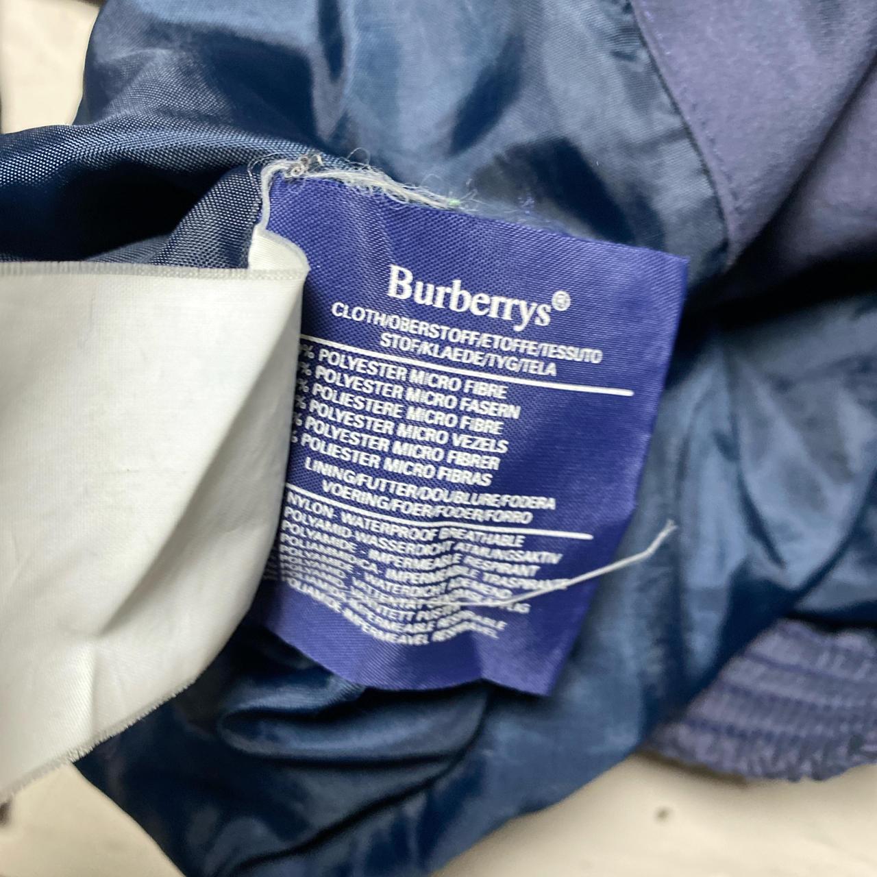 Burberry Burberrys Vintage Harrington Navy Novacheck Bomber Jacket (L)