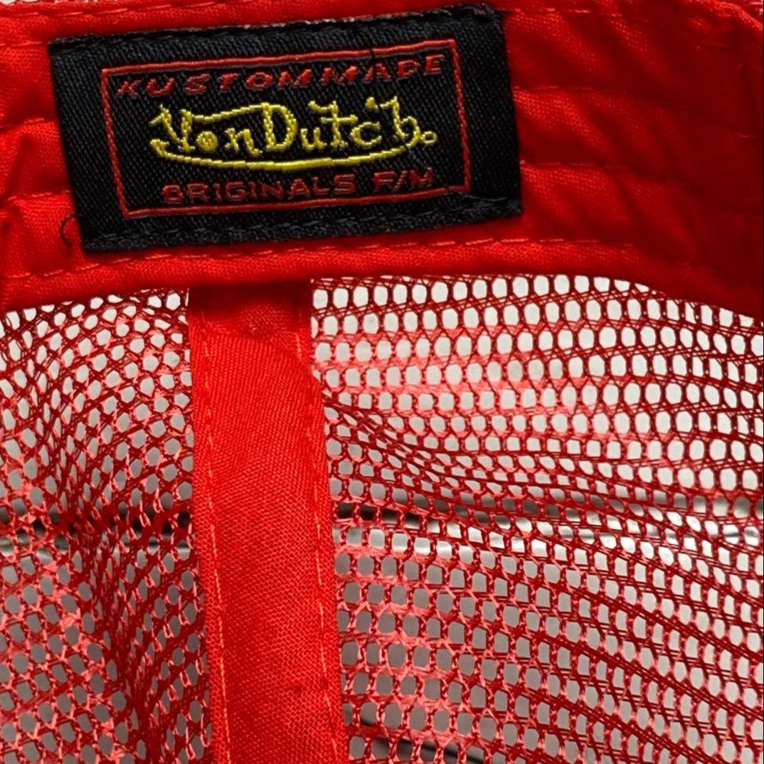 Von Dutch Navy Red and White Trucker Caps