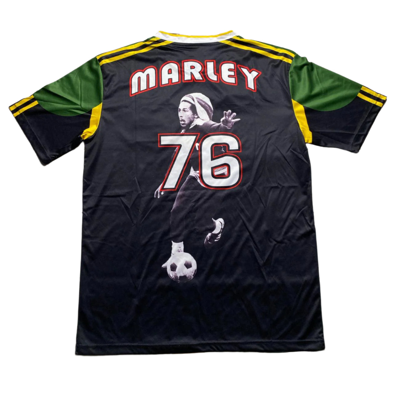 Bob Marley Vintage Football Jersey T Shirt (2XL)