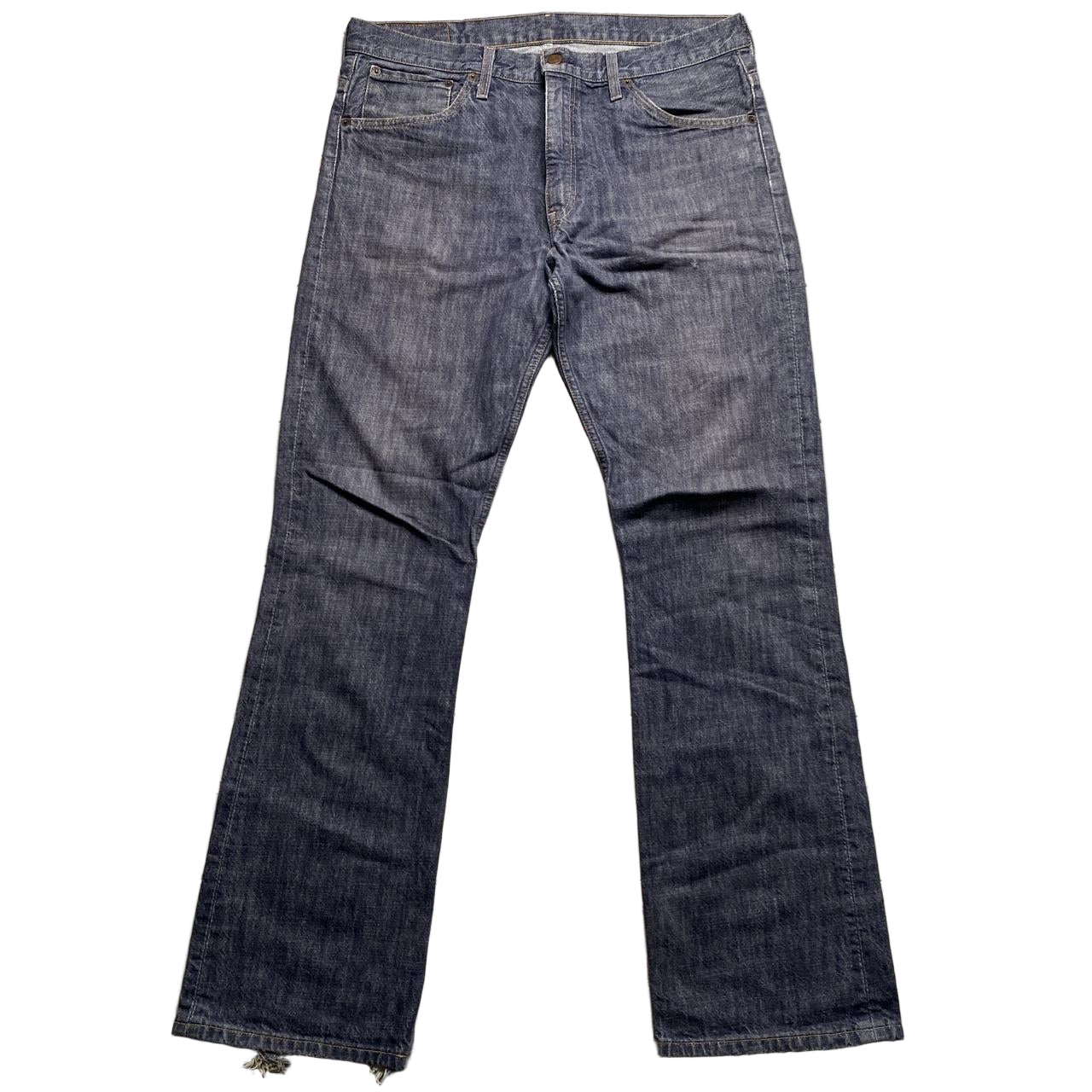 Levis Vintage 507 04 Grey Blue Blend Baggy Distressed Jeans (36W)