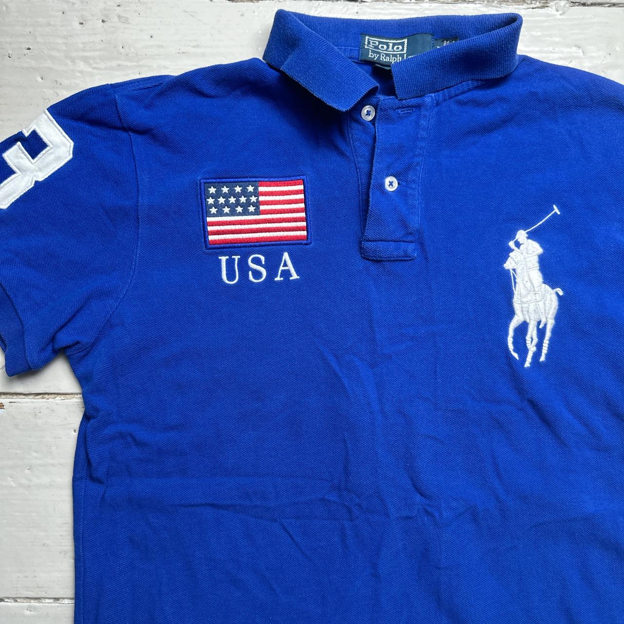 Polo Ralph Lauren United States Blue Polo Shirt (M)