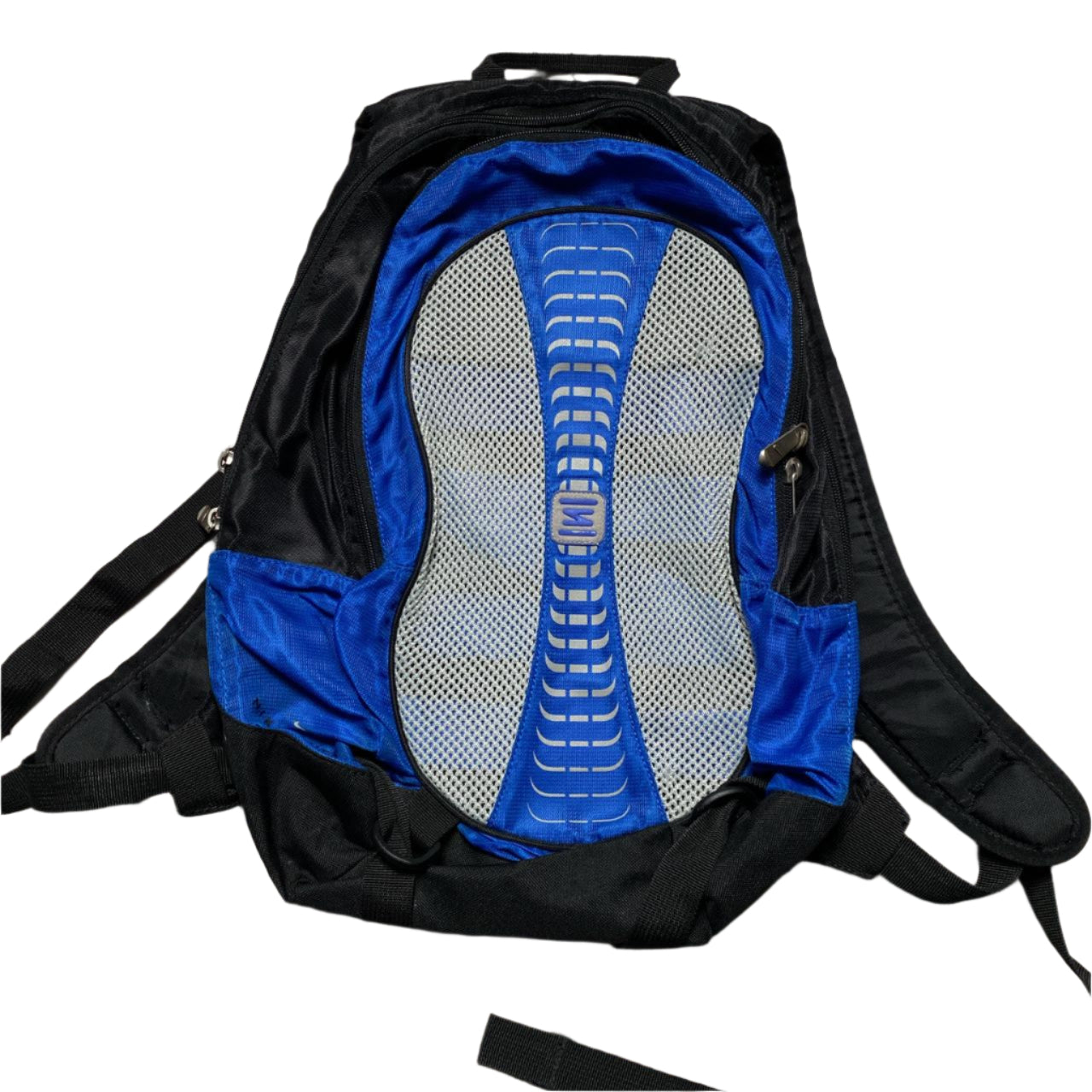 Nike Shox Vintage Y2K Black Grey ad Blue Backpack Bag Rucksack