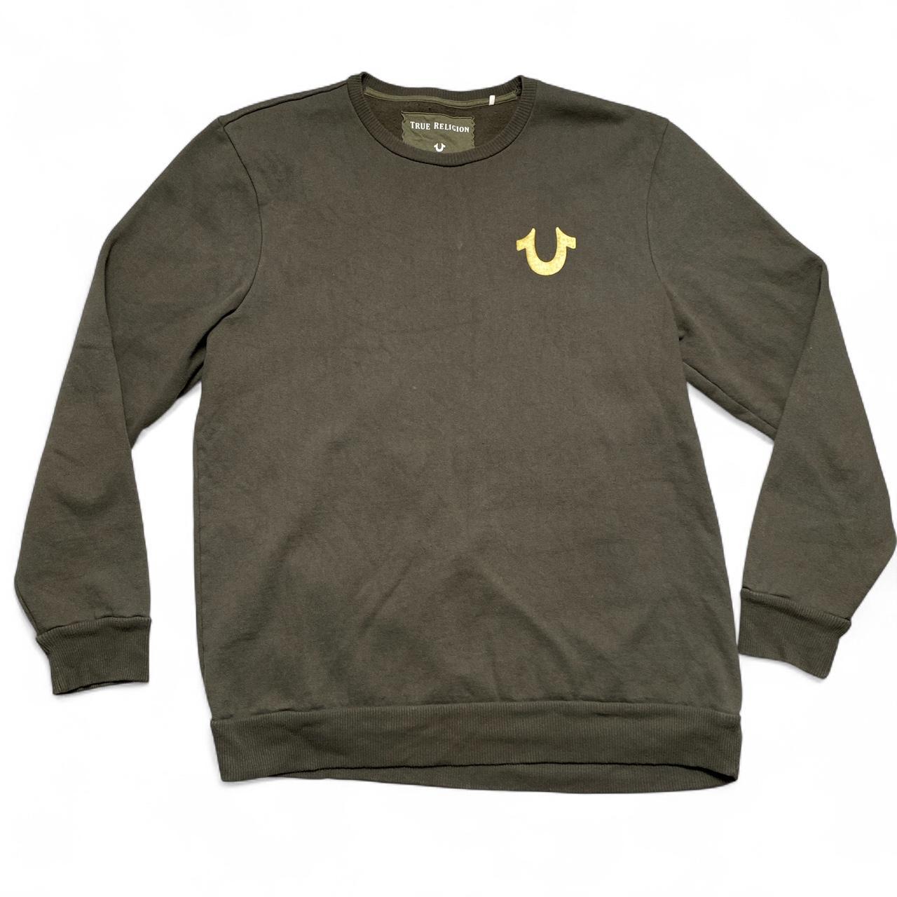 True Religion Khaki Green Jumper and Joggers Tracksuit