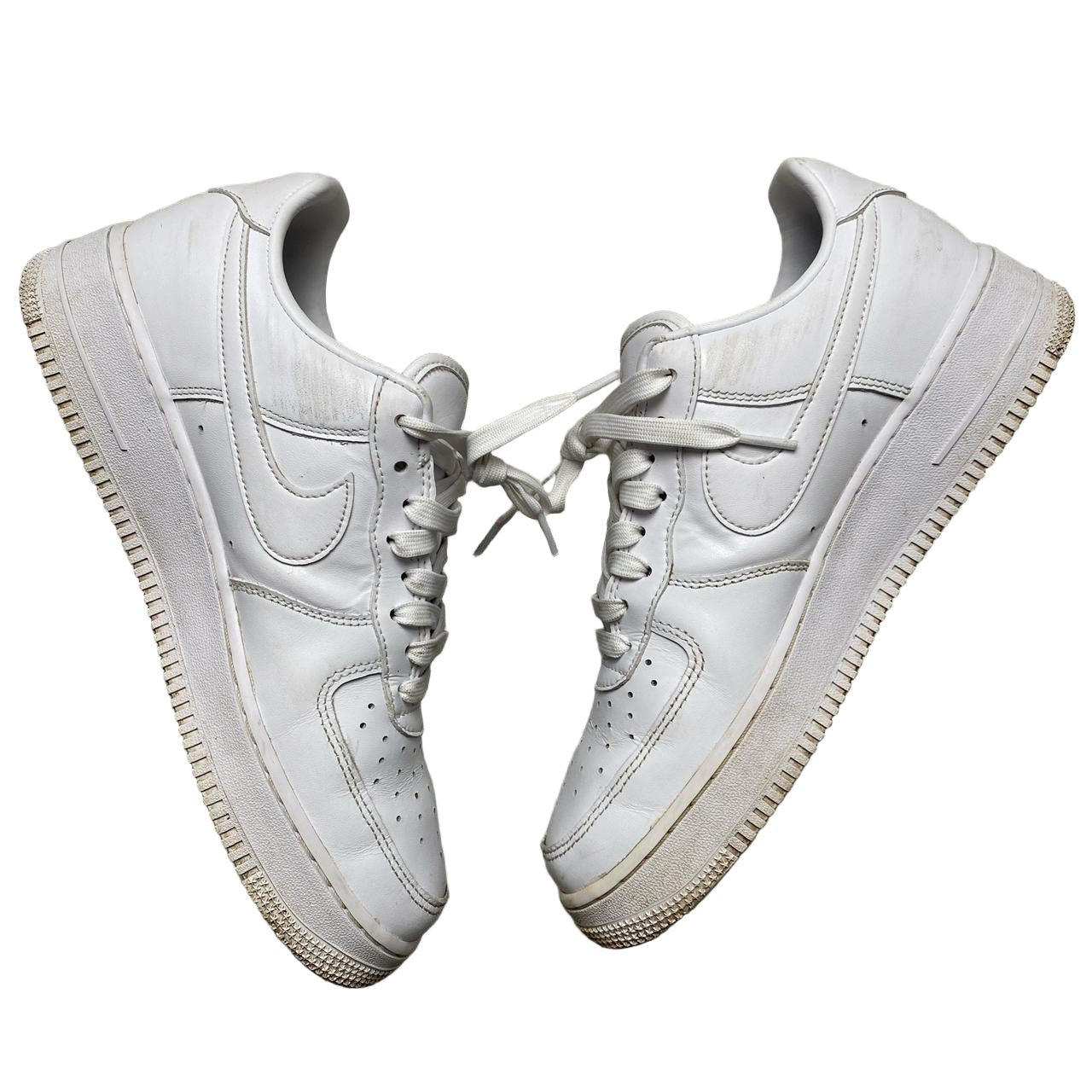 Nike Air Force 1 Fresh Leather Premium White (UK 8)