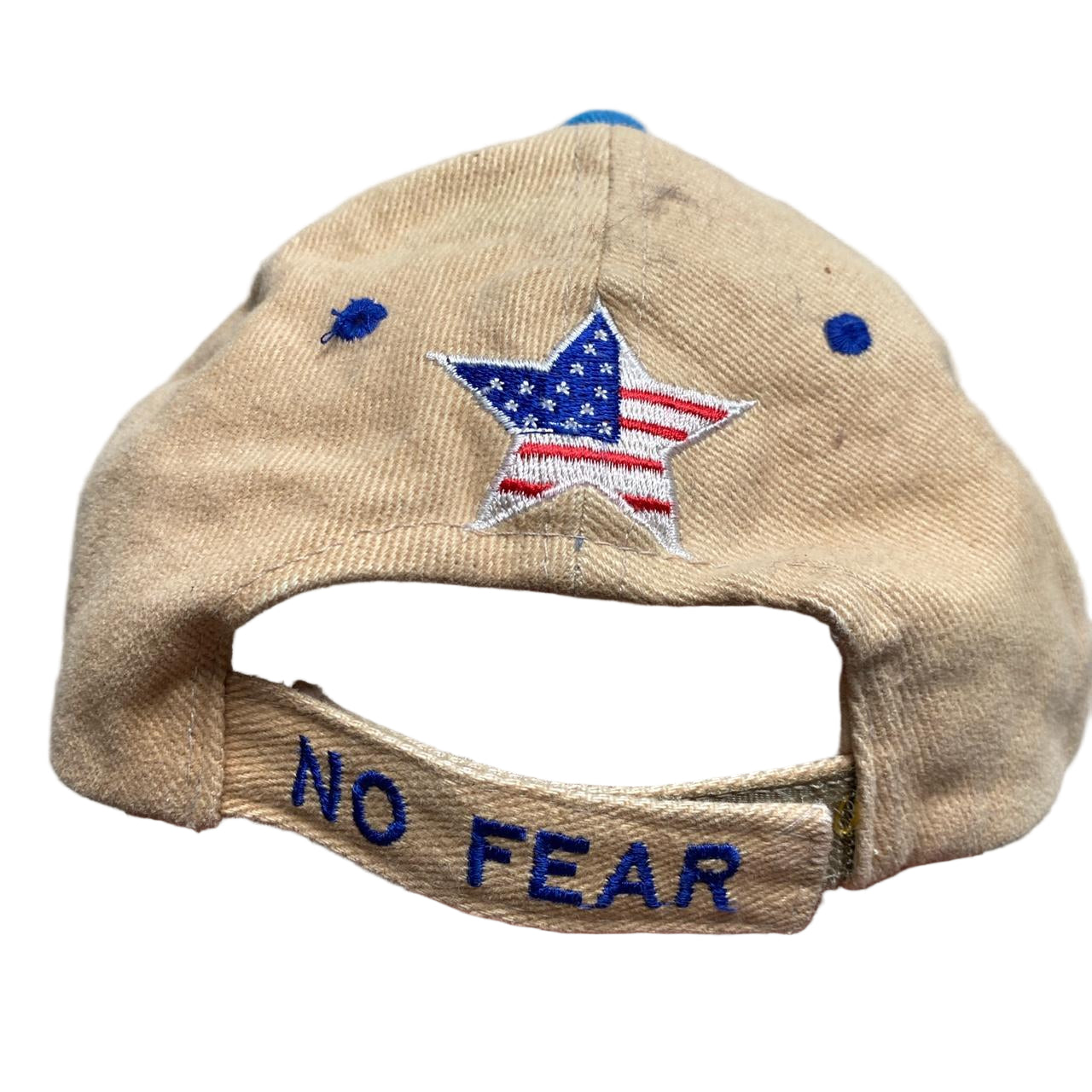 No Fear USA Storm Eyes Vintage Cream Cap