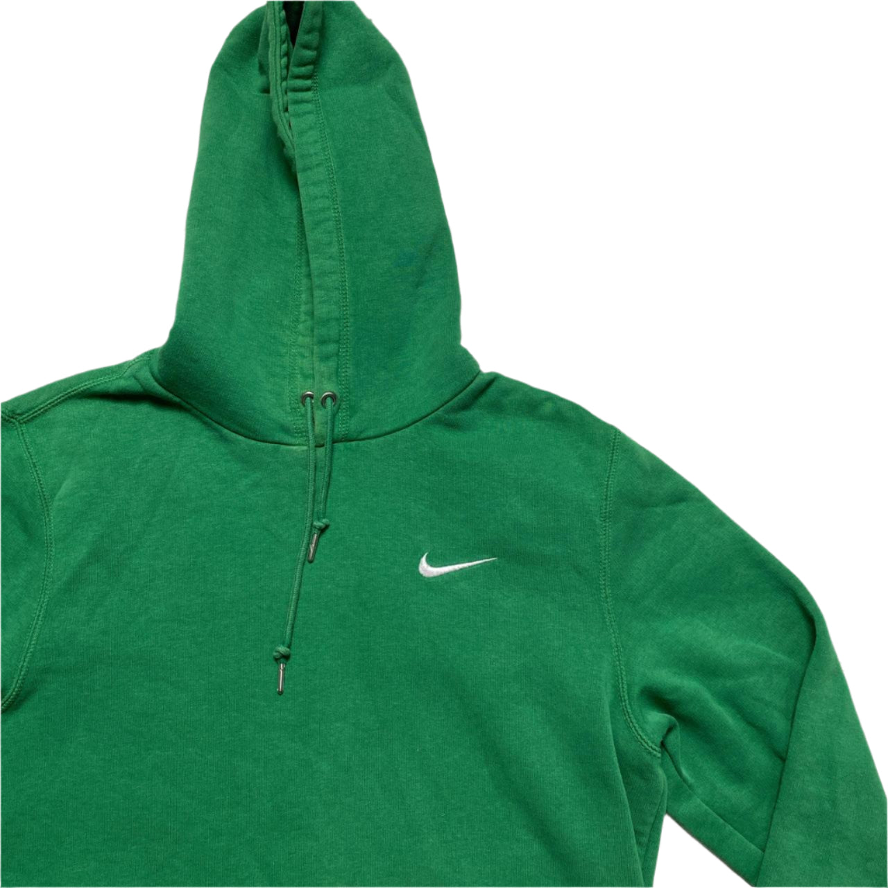 Nike Green and White Swoosh Hoodie (S)