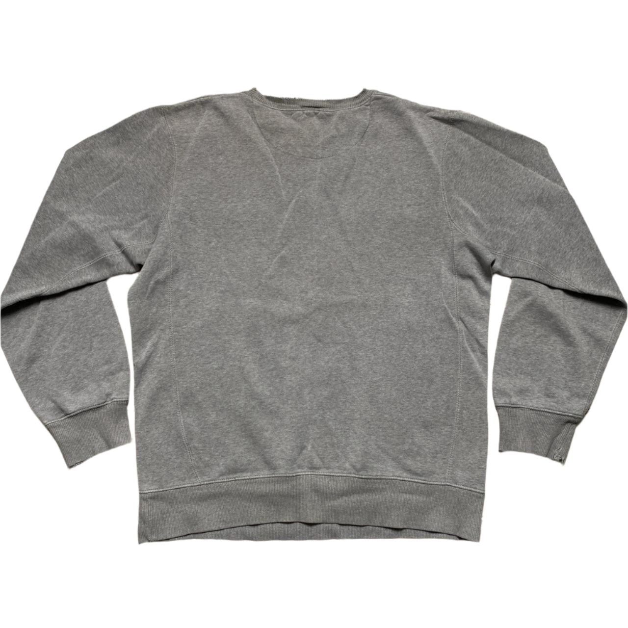 Nike Grey and White Swoosh Vintage Jumper (M)