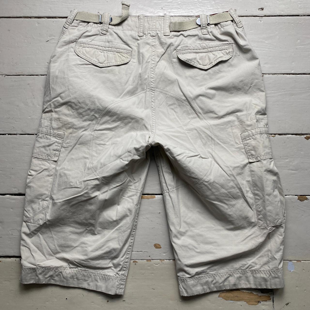 GAP Vintage Cream Cargo Combat Baggy Shorts