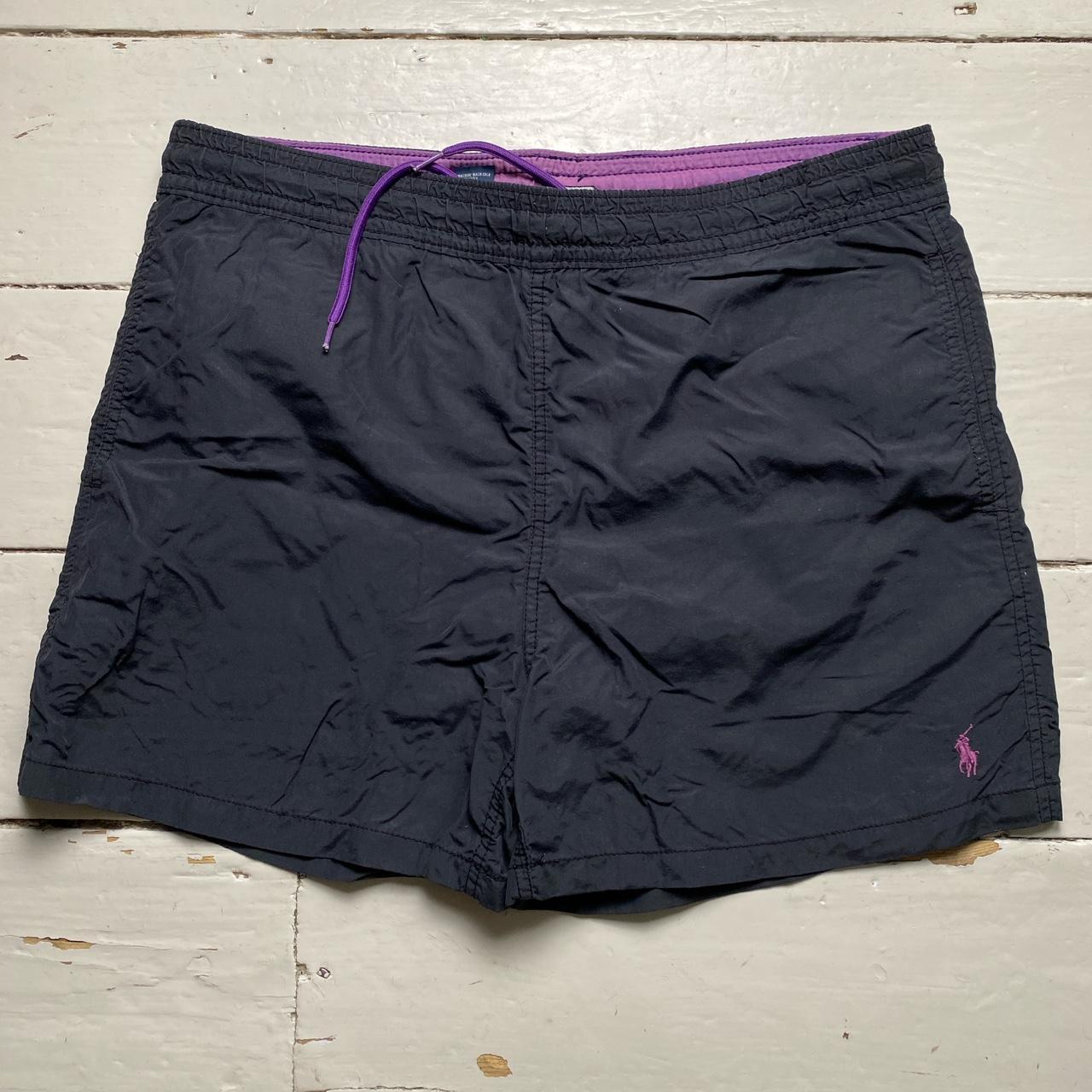 Polo Ralph Lauren Black and Purple Swim Shorts