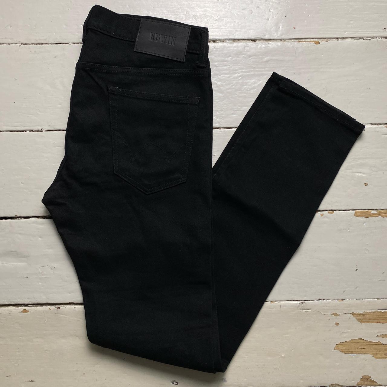 Edwin Ed-80 Jet Black Jeans