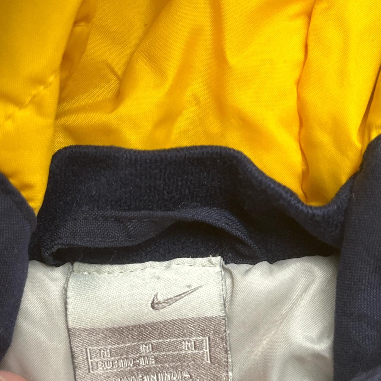 Nike Athletic Vintage Navy Grey and Yellow Kids Jacket (M Kids)