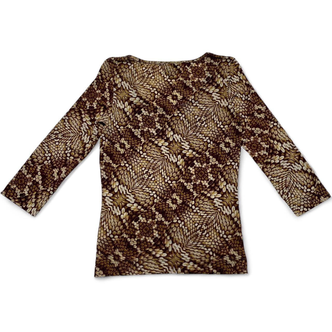 Roberto Cavalli Just Cavalli Vintage y2k Snakeskin Top (S)