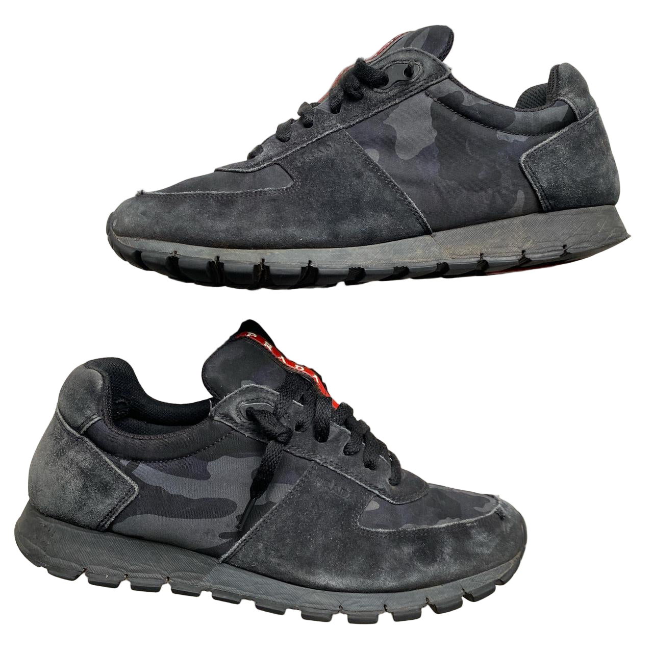 Prada Runners Camouflage Grey (UK 8)