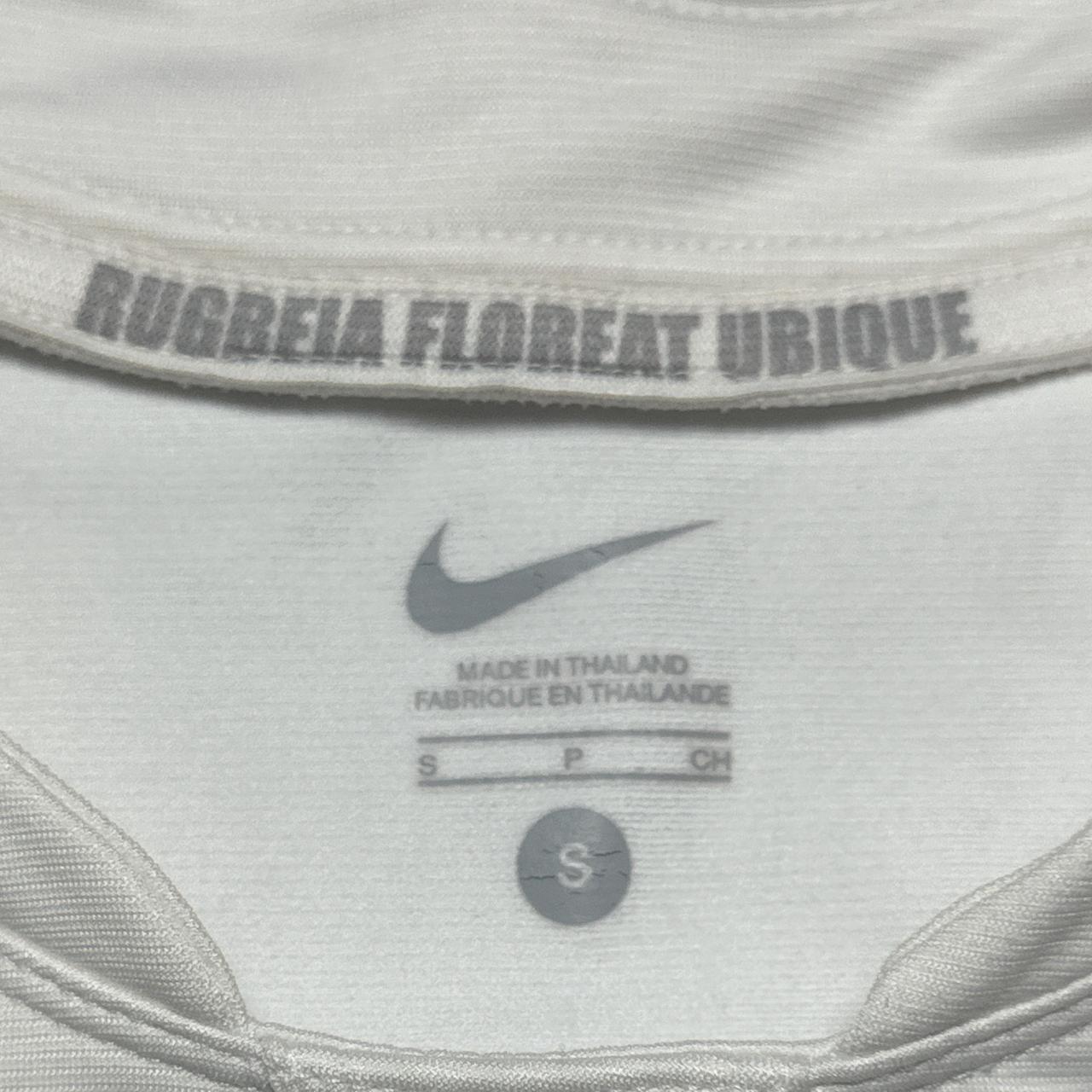 Nike England 2007 Womens Rugby World Cup O2 white and grey Jersey (S)